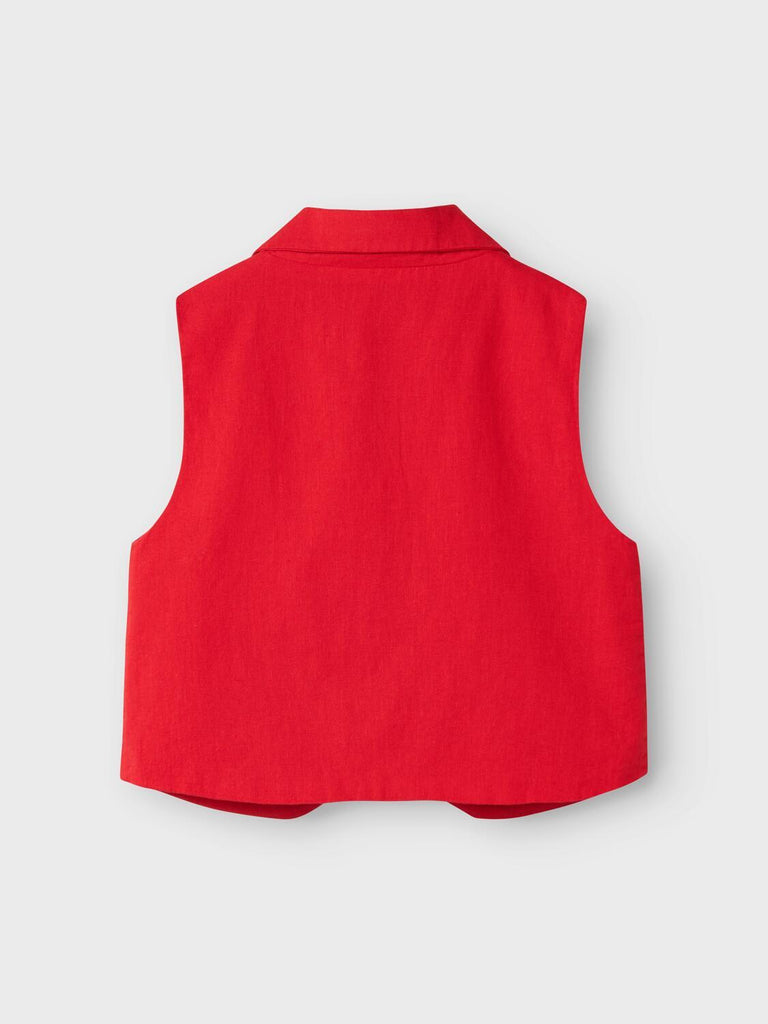 NAME.IT NKFFALINNEN SHORT WAISTCOAT