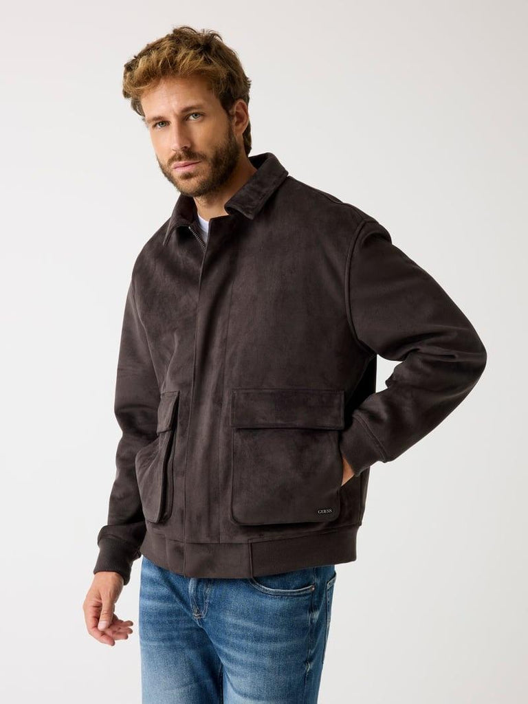 GUESS RYAN FAUX SUEDE JACKET