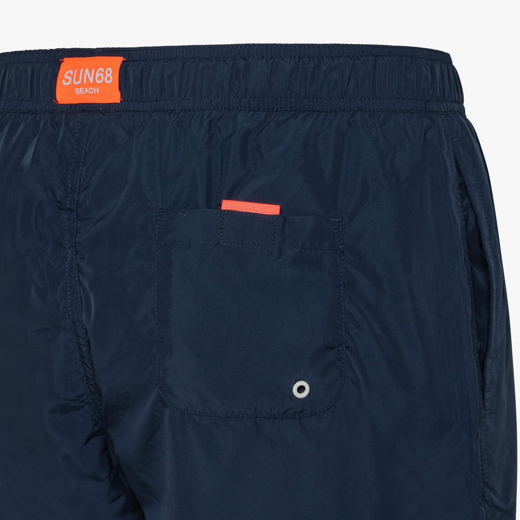 SUN68 SWIM PANT SOLID BIG LOGO