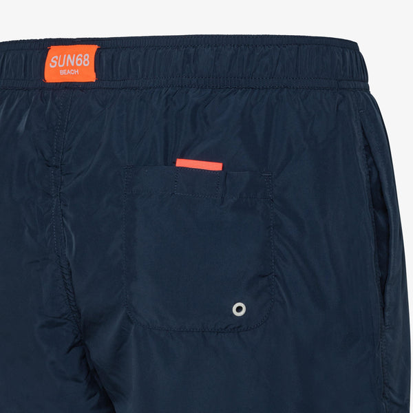 SUN68 SWIM PANT SOLID BIG LOGO