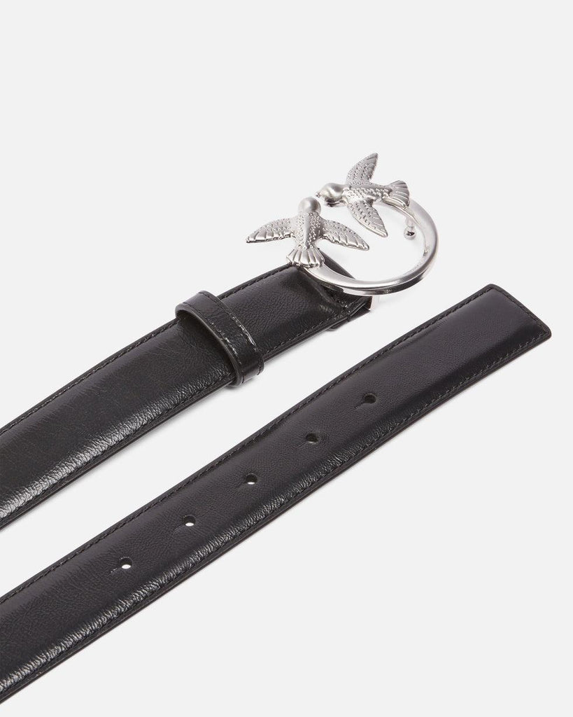 PINKO LOVE BERRY H3 BELT.LOW  VITELLO WRINKLE