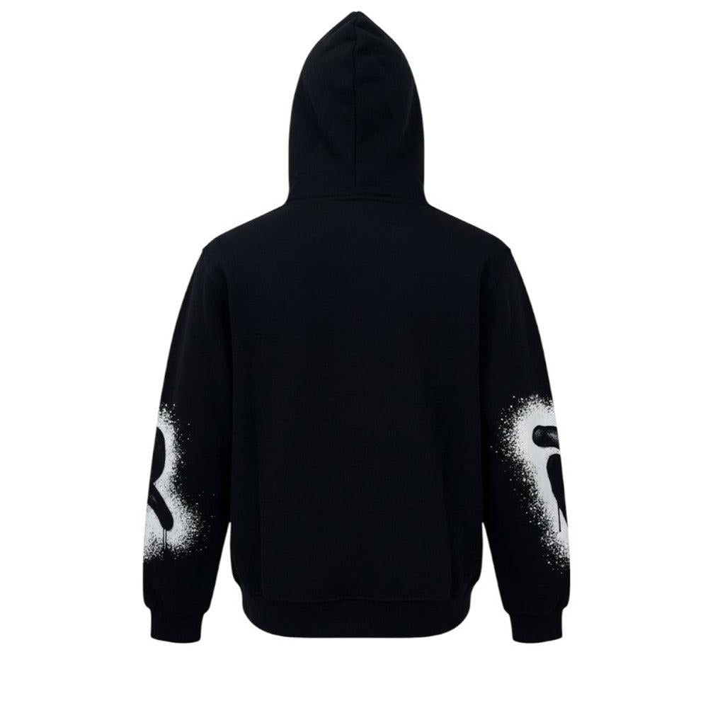 DISCLAIMER MAGLIA BIMBO CON ZIP  IN FELPA CAPPUCCIO