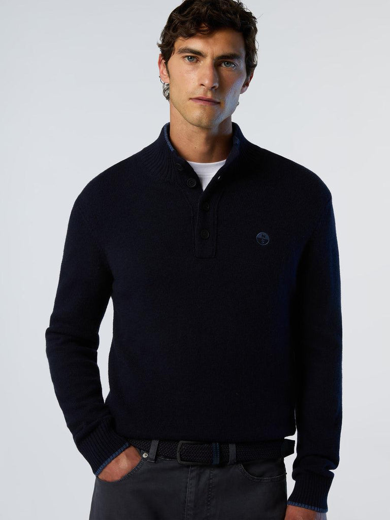 NORTH SAILS HALF BUTTONS 7GG  KNITWEAR