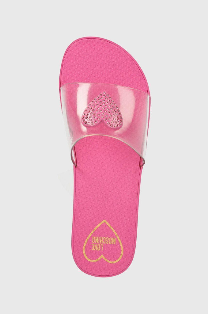 LOVE MOSCHINO SABOTD.EVA45 GOMMA TRASP/FUXIA