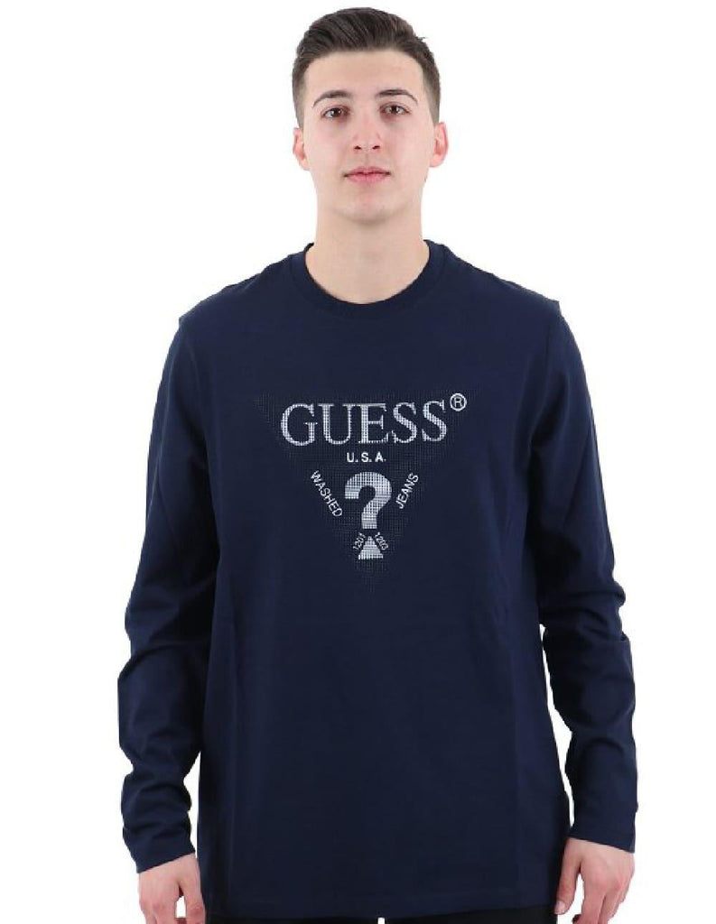 GUESS LS CN TRIANGLE TEE
