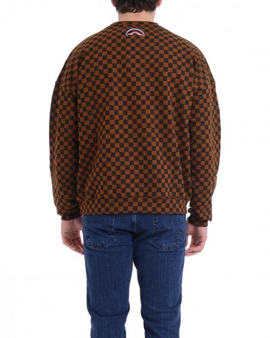 SPRAYGROUND CHECKERED COLOR SCRATCHCREWNECK
