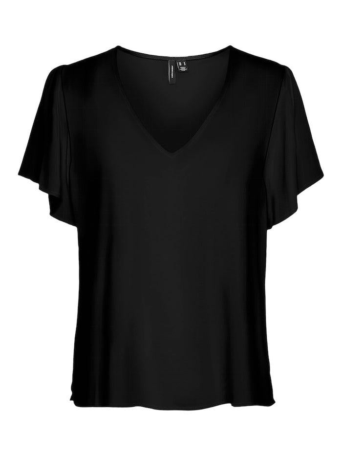 VERO MODA VMEASY JOY V-NECK SS BLOUSE WVN GA
