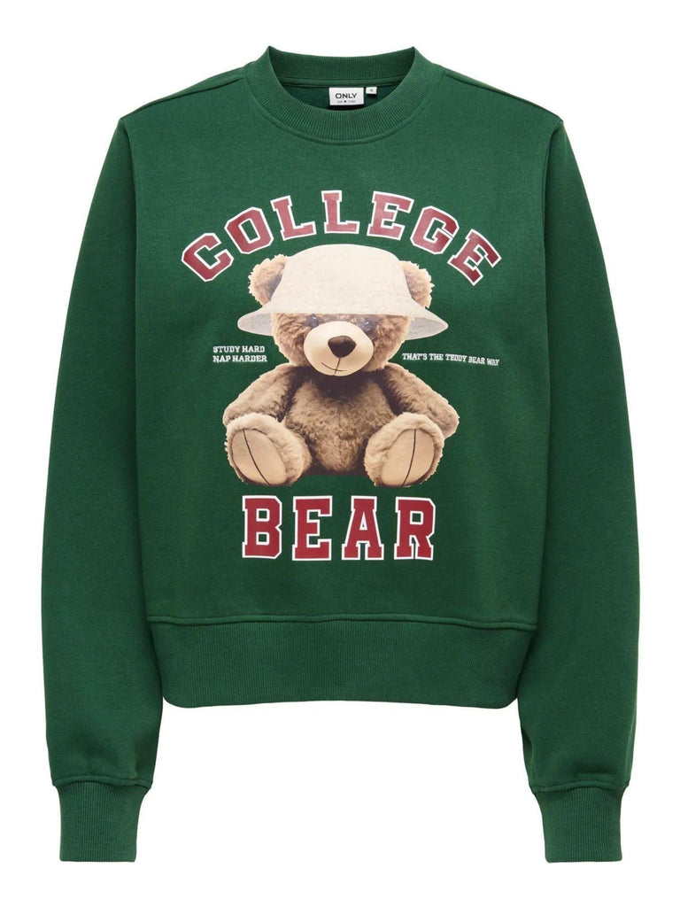 ONLY ONLBILA L/S BEAR O-NECK CS UB SWT