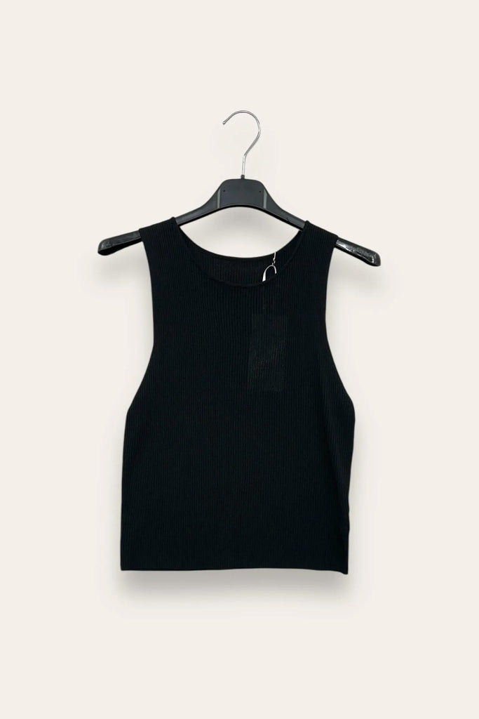 LOVEme Canotta girocollo a costine