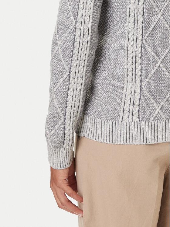 GUESS LS 1/2 ZIP MN NOEL CABLE SWTR