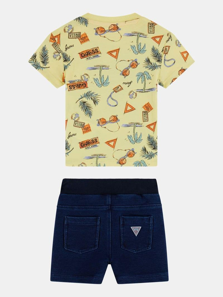 GUESS SET SS T-SHIRT+KNITD