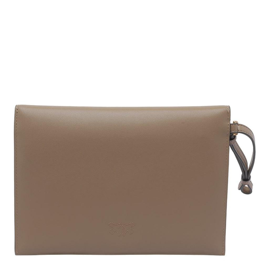 PINKO FLAT PURSE HANDLE VITELLO SETA