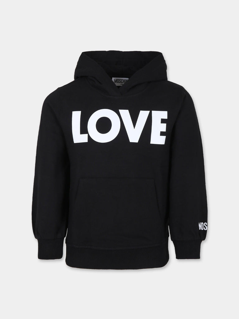 MOSCHINO KID FELPA C/CAPPUCCIO
