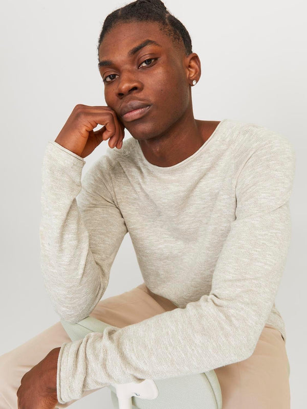 JACK AND JONES JJELINEN KNIT CREW NECK SN