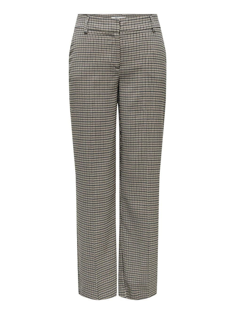 ONLY ONLLETTIE MW STR CHECK PANT TLR