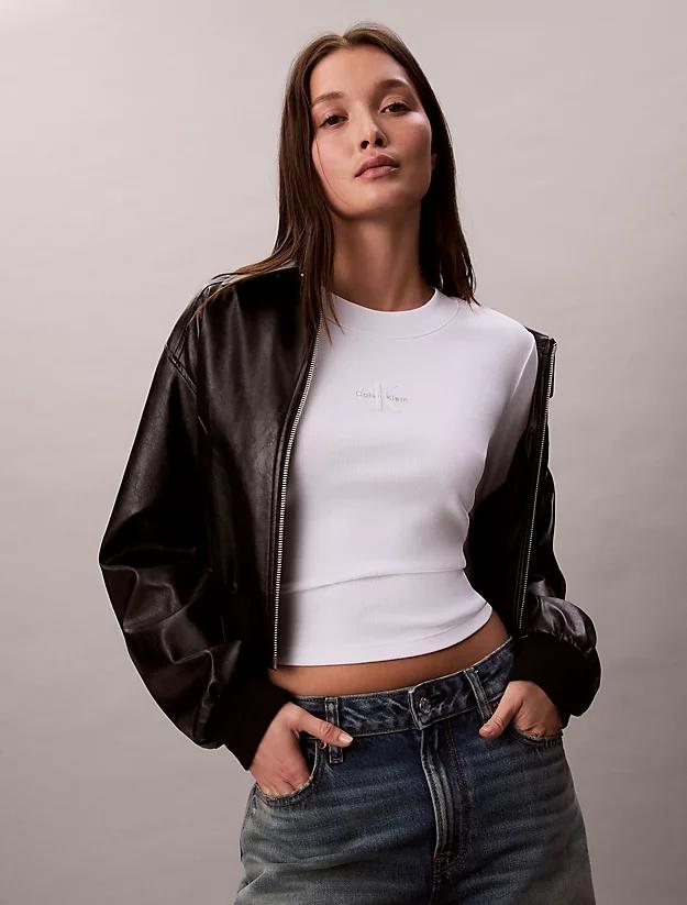 CALVIN KLEIN JEANS LS MONOLOGO BABY TEE