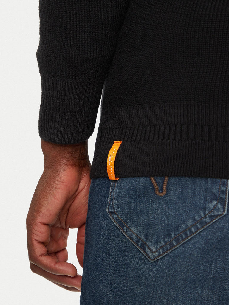 JACK AND JONES JCOOUTDOOR KNIT MOCK NECK SN