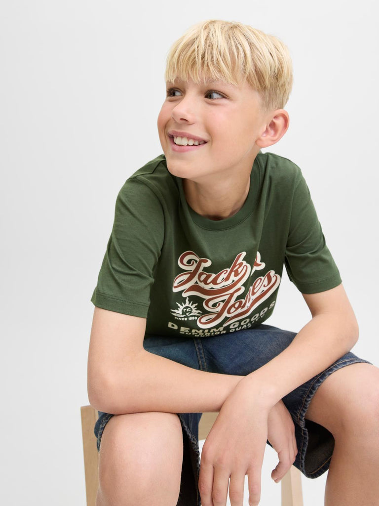JACK JONES KIDS JJELOGO TEE SS ONECK 2 COL AW25 NOOS JNR