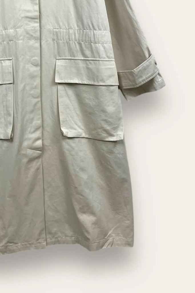 LOVEme Trench con elastico in vita, cappuccio rimuovibile