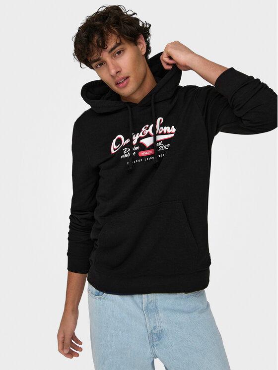 ONLY&SONS ONSLENNY REG VINTAGE PRINT HOOD SWEAT