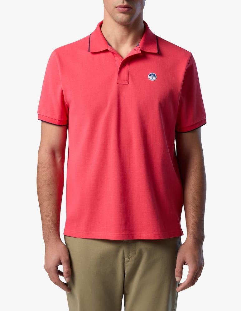 NORTH SAILS POLO SHORT SLEEVE COLLAR W/STRIPED IN CONTRAST