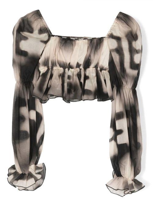 ELISABETTA FRANCHI La Mia Bambina BLUSA MANICA LUNGA IN MUSSOLA