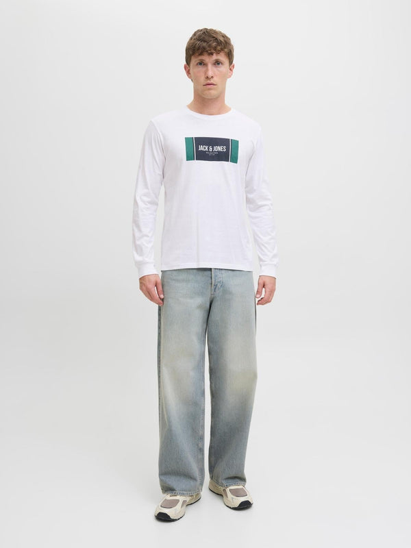 JACK AND JONES JJHAYATO TEE LS CREW NECK BTS