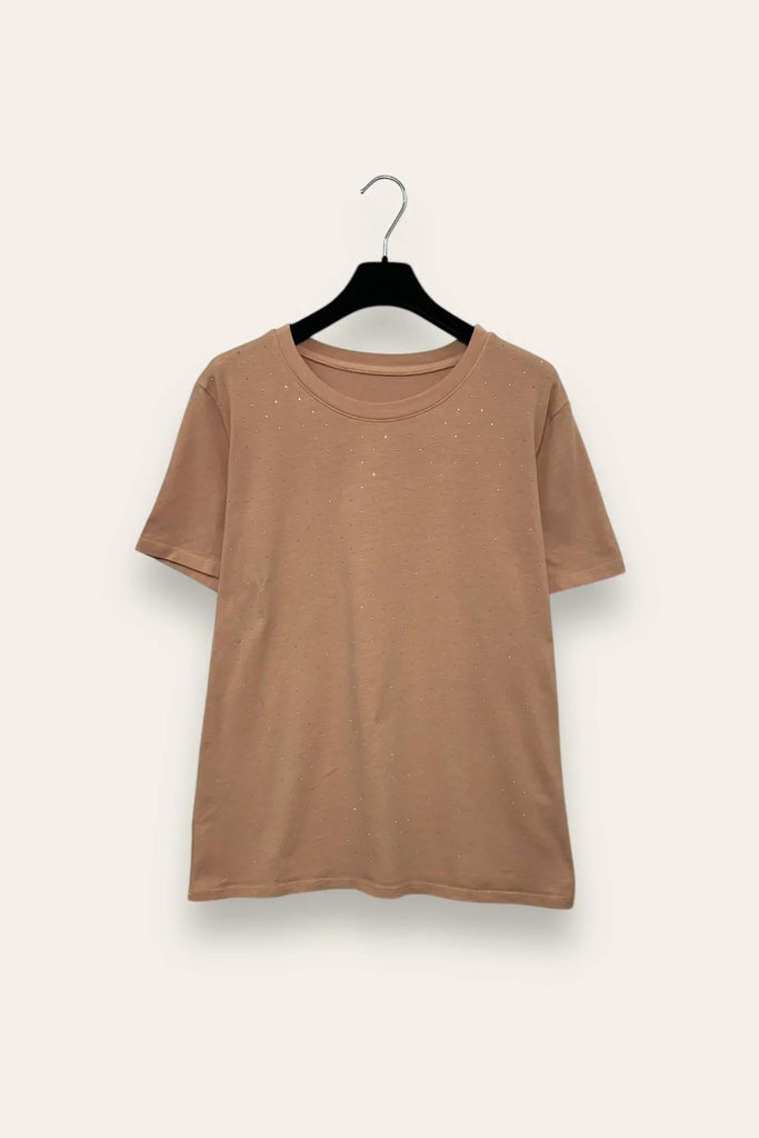 LOVEme T-shirt con strass