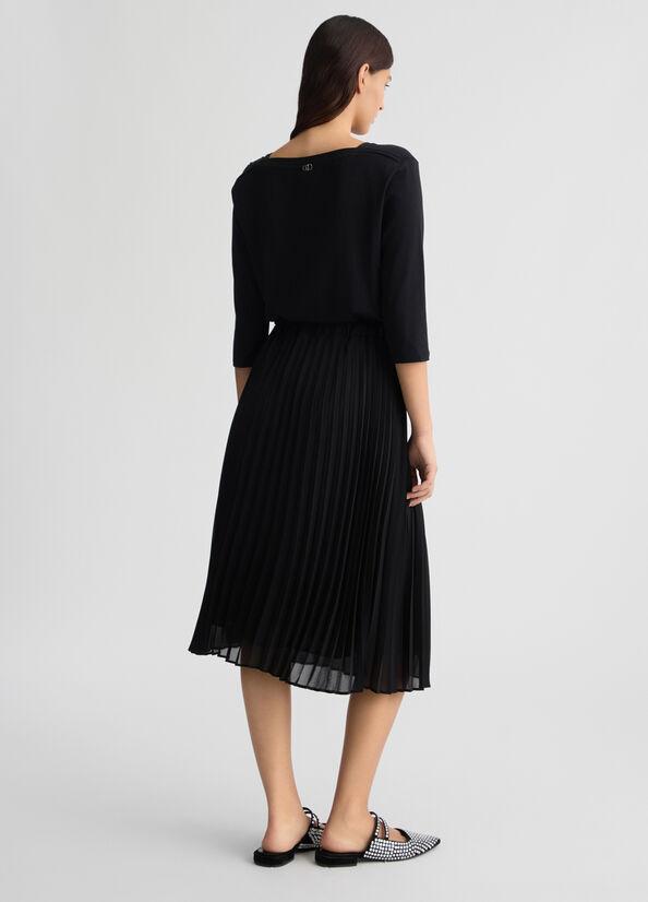LIU JO ABITO JERSEY E GEORGETTE