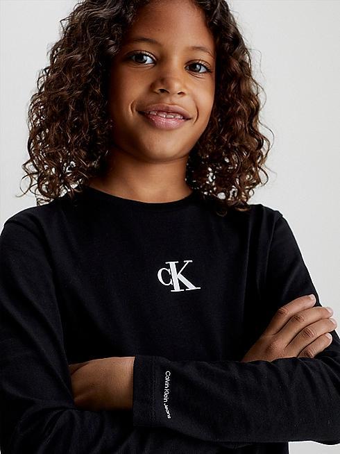 CALVIN KLEIN JEANS CK LOGO LS T-SHIRT