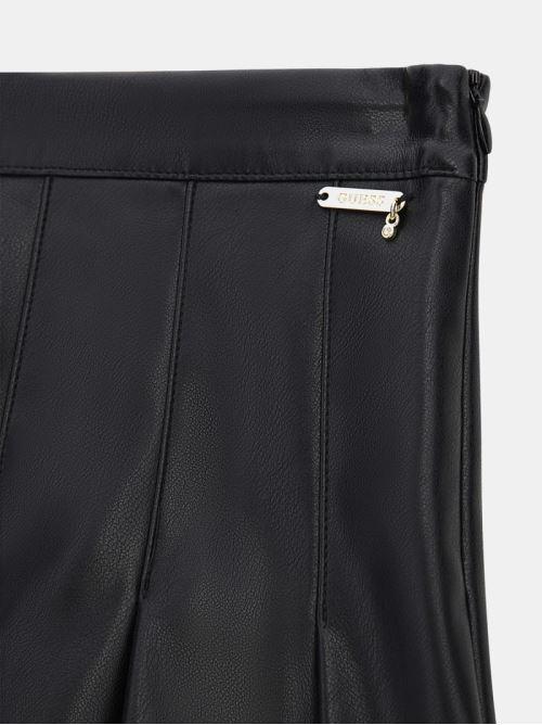 GUESS PU LEATHER PLEATED SKIRT