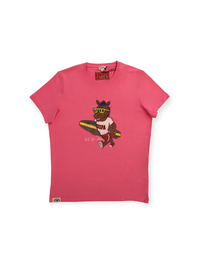 U.S. POLO ASSN HORS -T-SHIRT SS  WITH MASCOTTE PRINT