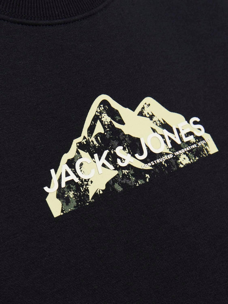 JACK JONES KIDS JCOMOUNTAIN LOGO SWEAT CREW NECK SN JNR