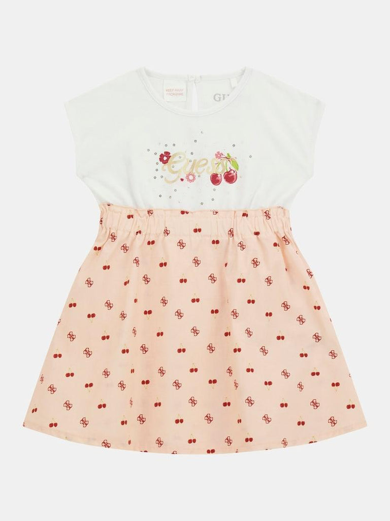 GUESS MIXED FABRIC SS DRES