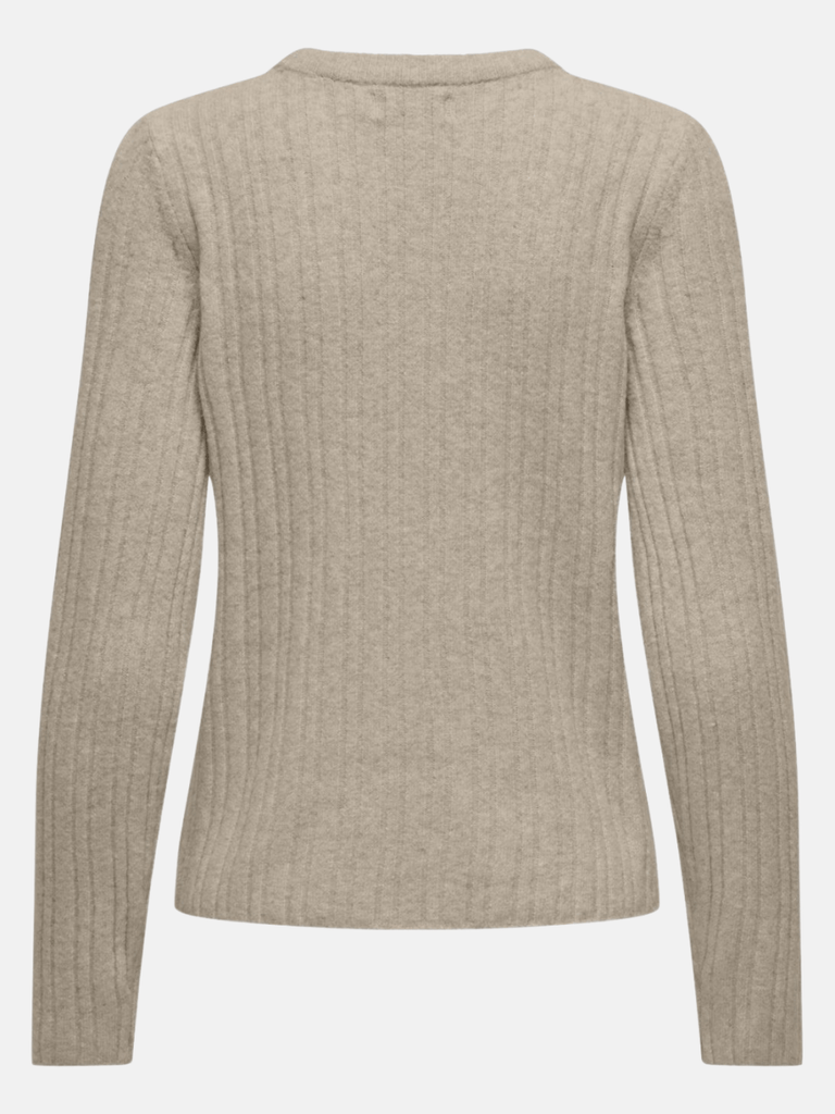 ONLY ONLJEANETT LIFE L/S RIB O-NECK CC KNT