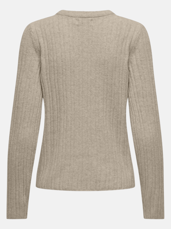 ONLY ONLJEANETT LIFE L/S RIB O-NECK CC KNT