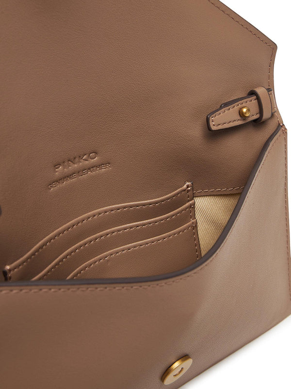 PINKO FLAT PURSE MINI VITELLO SETA