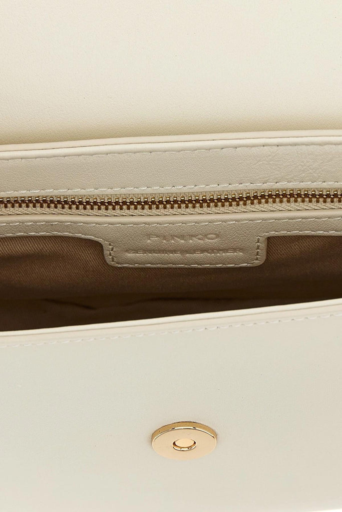 PINKO SADDLE MINI VITELLO FIORE