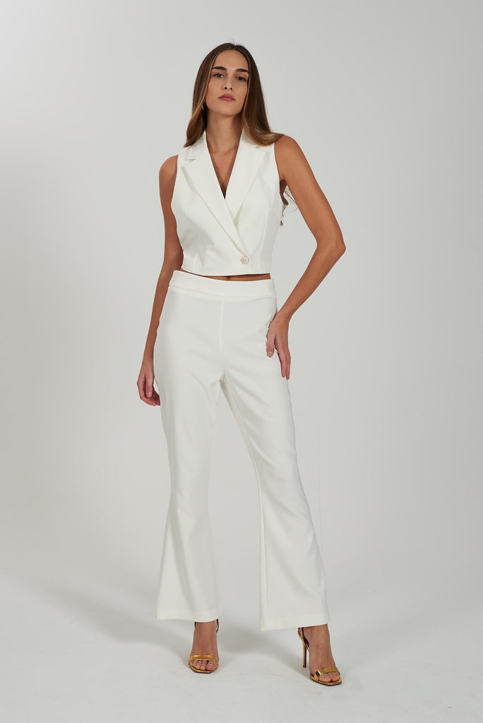 YES ZEE PANTALONE DONNA ZAMPA IN TESSUTO TECNICO