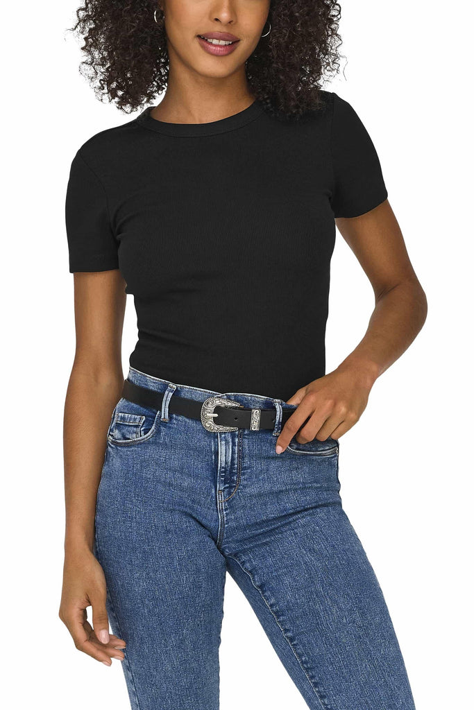 ONLY ONLEASY S/S O-NECK TOP BOX JRS