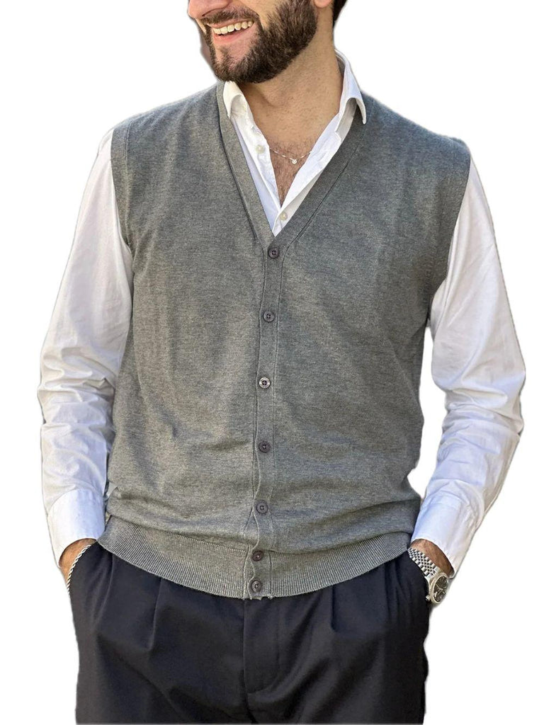 MARKUP GILET BOTTONI F.12 VISCOSE BLE