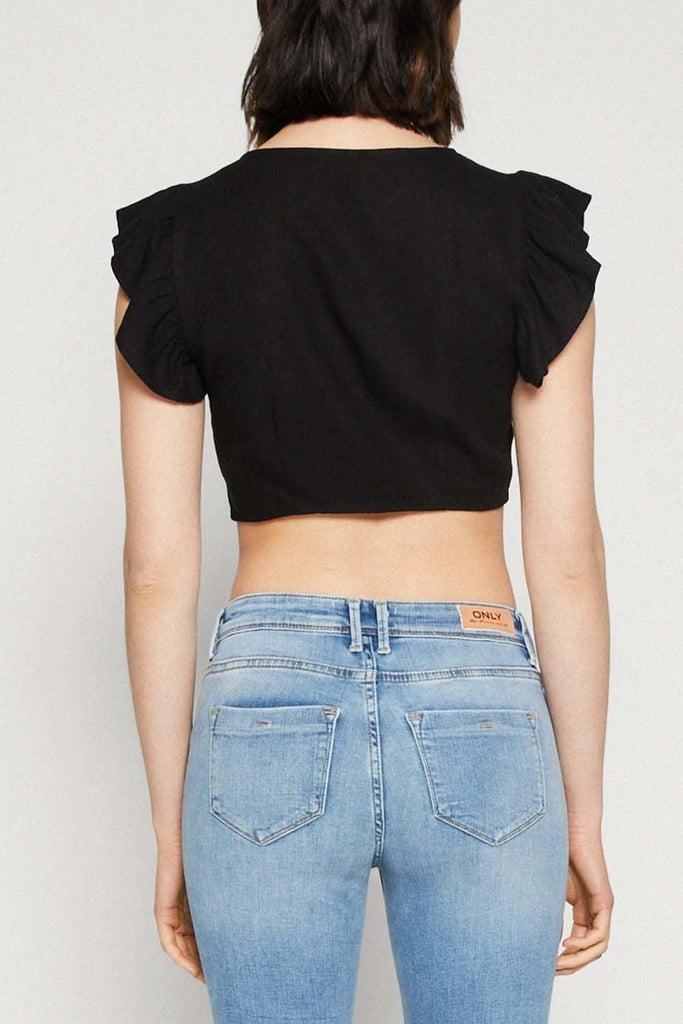 VERO MODA VMMYMILO SL CROP TIE TOP WVN GA