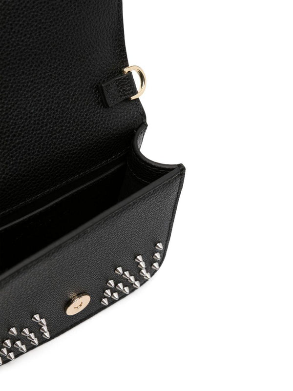 PINKO LOVE BELL MICRO PELLE BOTTALATA + BORCHIE