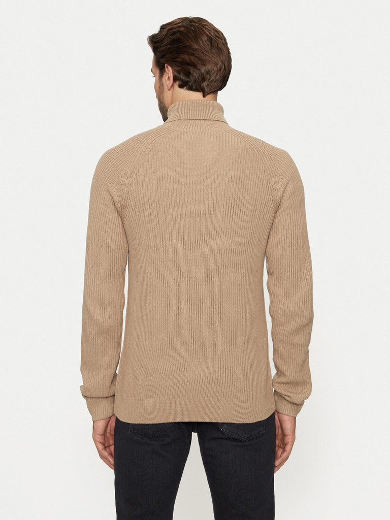 JACK AND JONES JJPANNEL KNIT ROLL NECK AW24