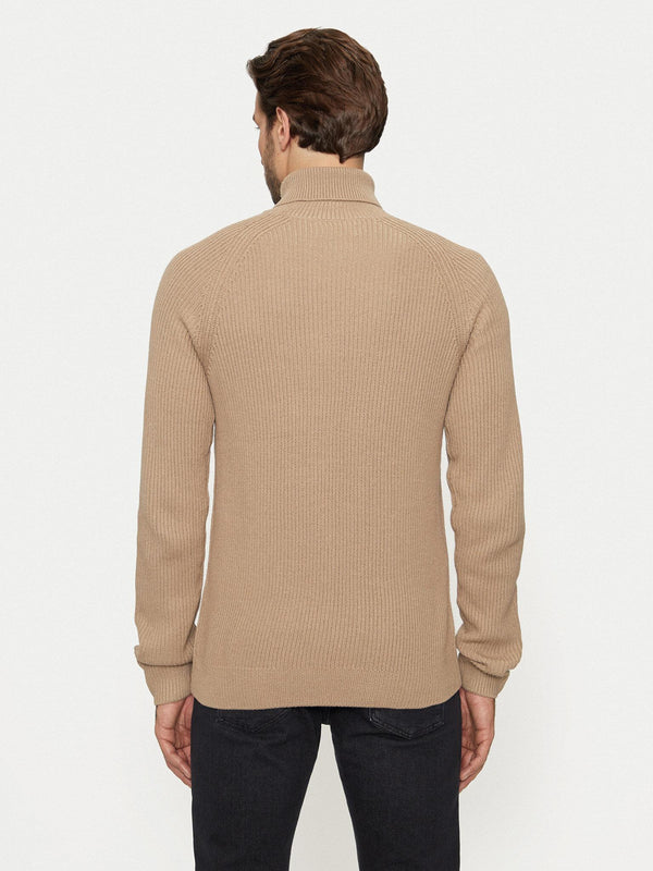 JACK AND JONES JJPANNEL KNIT ROLL NECK AW24