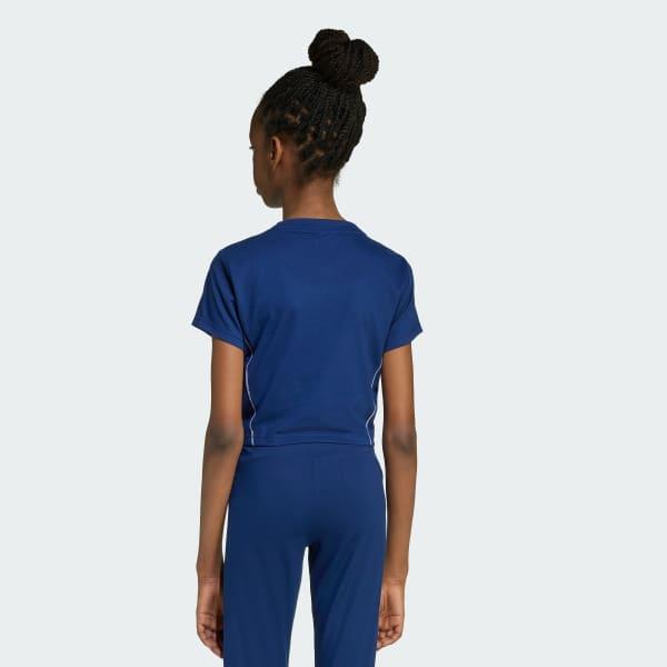 ADIDAS JG GL COL TEE DKBLUE/WHITE