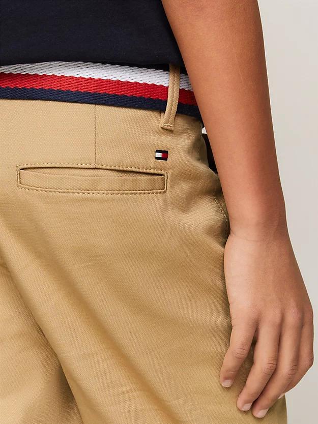 TOMMY HILFIGER WOVEN BELTED SHORTS