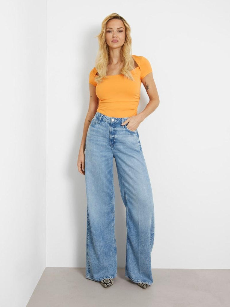 GUESS SS FARAH SHIRRED TOP