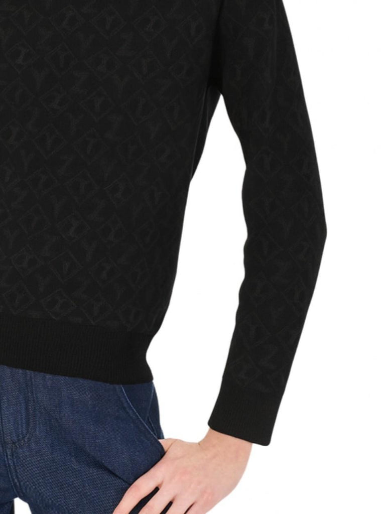 YES ZEE MAGLIA DONNA JAQUARD, GIROCOLLO