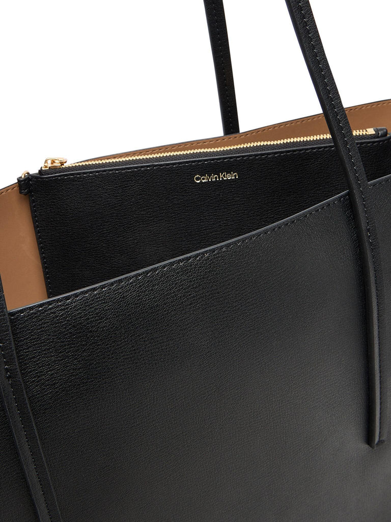 CALVIN KLEIN FOIL LOGO TOTE W/POUCH